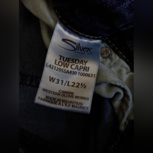 COPY - Silver capri jeans W31-L22 - Picture 5 of 8